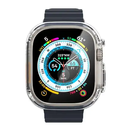 Spigen kryt Ultra Hybrid pre Apple Watch Ultra - Crystal Clear