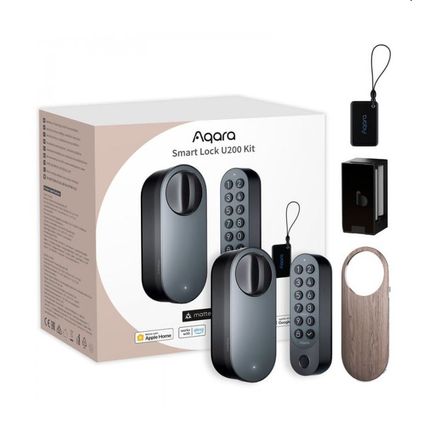 Aqara Smart Home zámok dverí U200 čierny