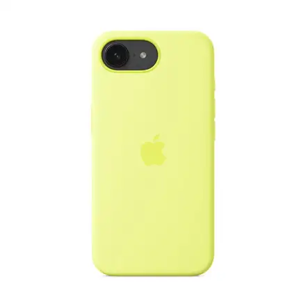 iPhone 16e Silicone Case – Neónová žltá