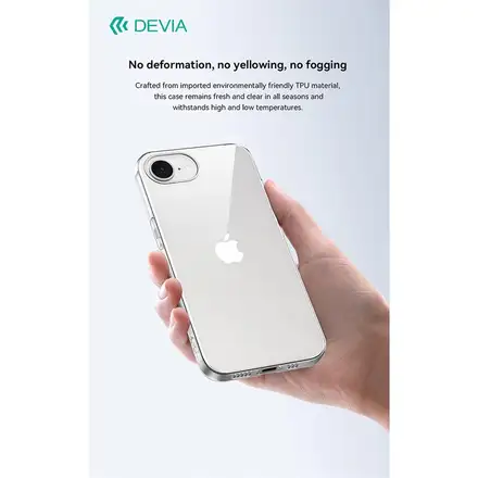 Devia kryt Naked TPU Case pre iPhone 16e/17e - Clear