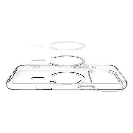 Spigen kryt Liquid Crystal Magsafe pre iPhone 17 Pro Max - Clear White