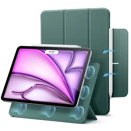 ESR puzdro Rebound Magnetic Case pre iPad Air 13" M2/M3 - Forest Green