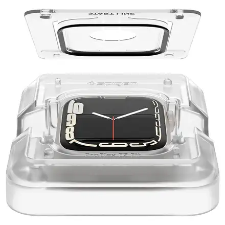 Spigen ochranné sklo Pro Flex pre Apple Watch 7/8 45mm - Clear