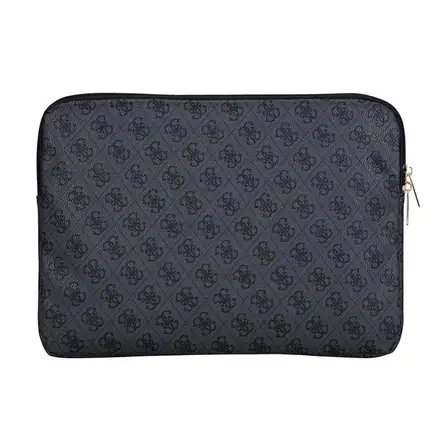 Guess Saffiano Triangle Metal Logo Púzdo na MacBook 13/14" čierne