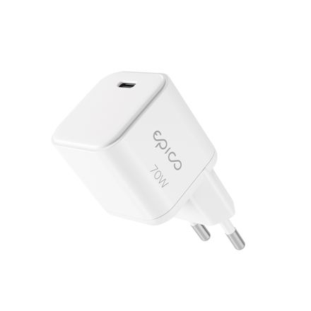 Epico UltraBoost Micro AVS GaN 70W dynamický sieťový adaptér EA70b - biela