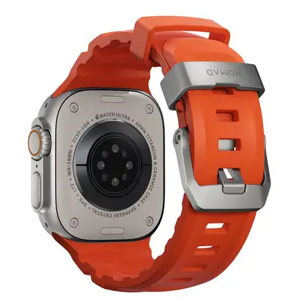 Nomad remienok Rocky Point Band pre Apple Watch 46/49mm - Magma/Natural