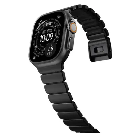 Nomad remienok Stratos pre Apple Watch 44-49mm - Black/Black Hardware