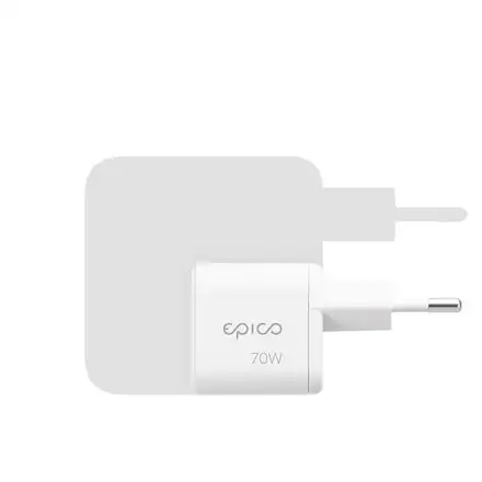 Epico UltraBoost Micro AVS GaN 70W dynamický sieťový adaptér EA70b - biela
