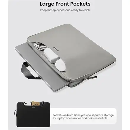 Tomtoc puzdro The Her Sleeve pre Macbook Pro 14" - Dark Gray/Gray