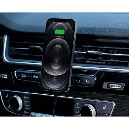 Belkin Boost Charge Magnetic Wireless Car Charger 10W + 20W PD Charger - Black