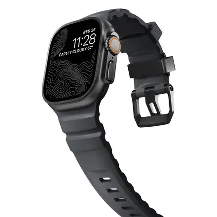 Nomad remienok Rocky Point Band pre Apple Watch 46/49mm - Storm/Black