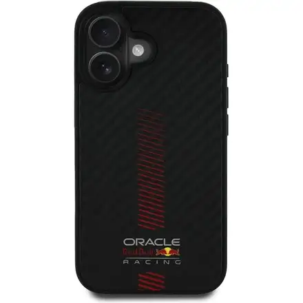 Red Bull Carbon Powerbar MagSafe Zadný Kryt pre iPhone 16 Plus čierny