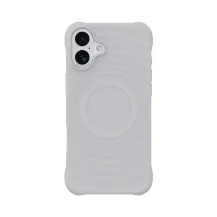 Devia kryt Ripple Magnetic Shockproof TPU Case pre iPhone 16 - White