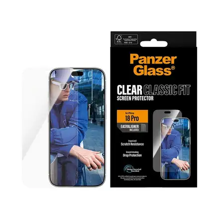 PanzerGlass ochranné sklo UWF Classic Fit pre iPhone 18 Pro - Clear