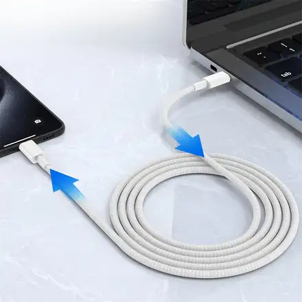 Cubenest Braided cable USB-C 1-pack - White