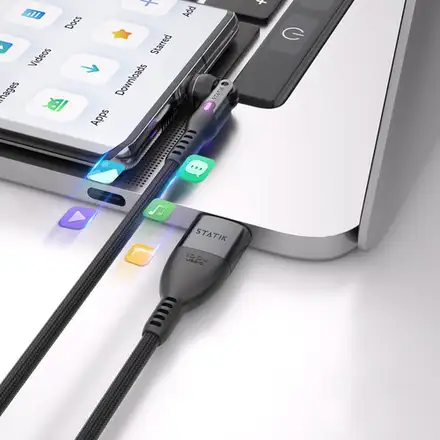 KeySmart Statik 360 PRO 2.0 magnetický USB-C kábel (1m)