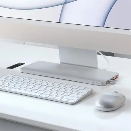 Satechi USB-C Slim Dock pre 24" iMac 2021 & 2023 - Silver Aluminium