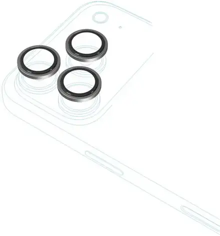 iStores by Epico Aluminium Lens Protectors Číry obraz iPhone 17 Pro/17 Pro Max - strieborná