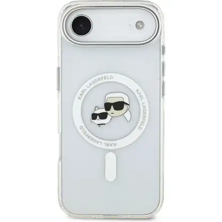 Karl Lagerfeld IML K&CH Heads Metal Frame MagSafe MagSafe kryt iPhone Air priehľadná