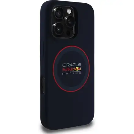 Red Bull Silicone Red Ring MagSafe Zadný Kryt pre iPhone 16 Pro Max modrý