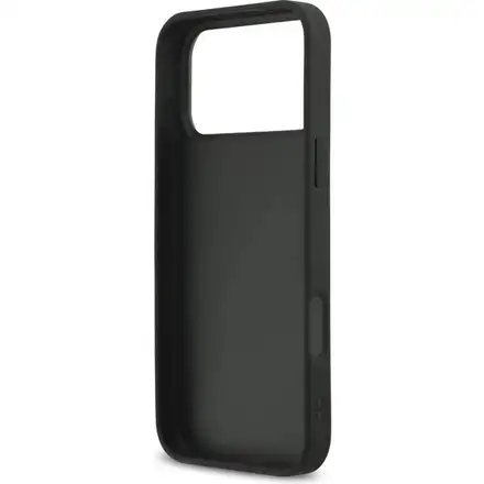 Karl Lagerfeld Fixed Glitter Metal Ikonik kryt iPhone 17 Pro Max čierny