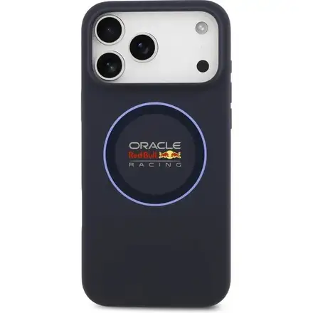 Red Bull Silicone Blue Ring MagSafe Zadný Kryt pre iPhone 17 Pro Max modrý