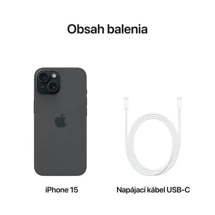 iPhone 15 256 GB čierna