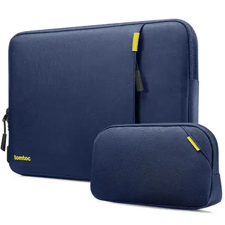 Tomtoc puzdro Recycled Sleeve with Pouch pre Macbook Pro 16" M1/M2/M3/M4 - Navy Blue