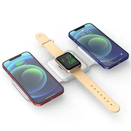 Sdesign 3 in 1 Folding Wireless Charger - White