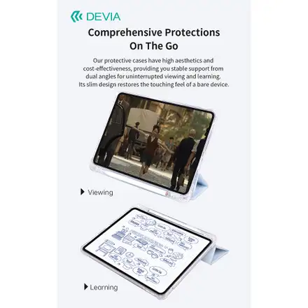 Devia puzdro Cool Series Protective Case pre iPad 10.2" 2019/2020/2021 - Blue