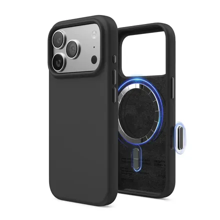 Elago kryt Silicone Case Magsafe Camera Control pre iPhone 17 Pro - Black