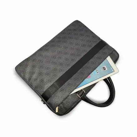 Guess PU 4G Metal Logo Taška na MacBook 16" čierna