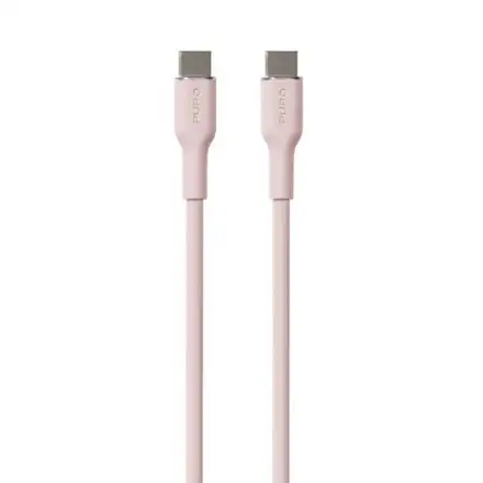 Puro kábel Soft Silicone Cable USB-C to USB-C 1.5m - Rose