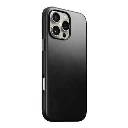 Nomad kryt Modern Leather Case Magsafe Horween pre iPhone 16 Pro Max - Black