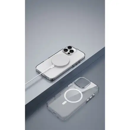 Comma kryt Glass Series Magnetic Case pre iPhone 16 Pro Max - Clear