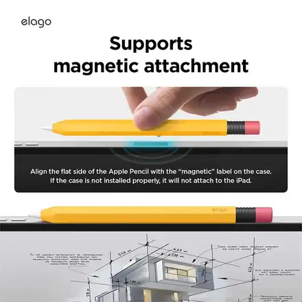 Elago kryt Classic Pencil Case pre Apple Pencil USB-C - Lovely Pink