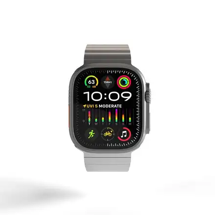 Mobile Origin remienok Titanium Band pre Apple Watch Ultra - Natural Titanium