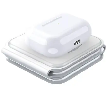 Sdesign 3 in 1 Folding Wireless Charger - White