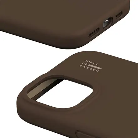 iDeal Silicone Case MagSafe iPhone 13/14/15/16e/17e Mocha Mousse