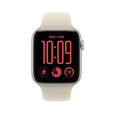 Apple Watch SE 3 GPS 40mm Starlight Aluminium Case with Sand Sport Band - S/M
