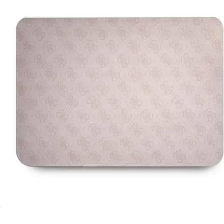 Guess PU 4G Metal Logo Púzdro na MacBook 13" ružové