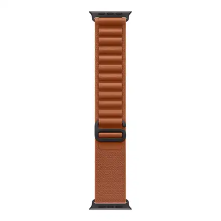 Apple Watch 49mm Terra Cotta Alpine Loop - Medium - Black Titanium Finish