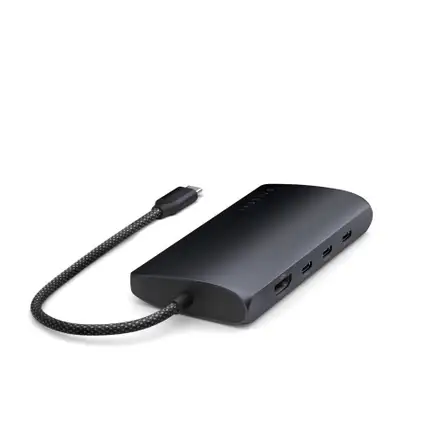 Satechi USB-C Multiport adaptér 8K with Ethernet V3 - Midnight