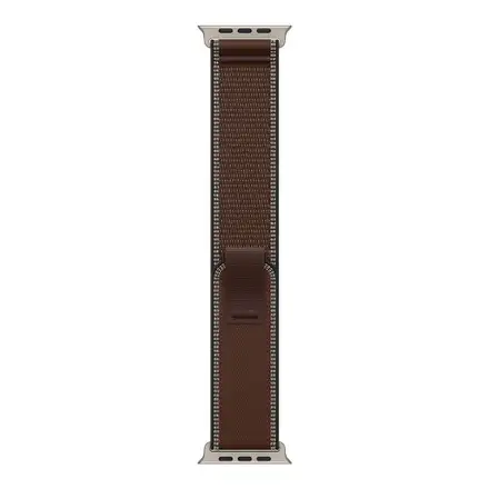 Apple Watch 49mm Dark Umber Trail Loop - M/L - Natural Titanium Finish