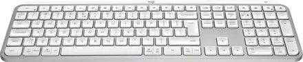 Logitech MX Keys S - bezdrôtová podsvietená klávesnica - US - bledošedá