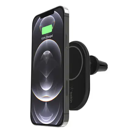 Belkin Boost Charge Magnetic Wireless Car Charger 10W + 20W PD Charger - Black