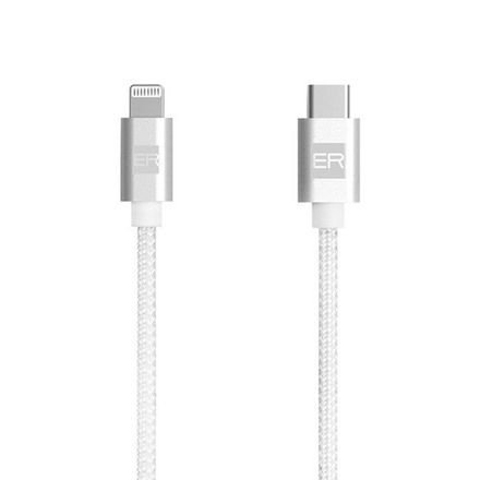 ER POWER kábel USB-C to Lightning 2m - White