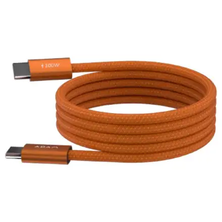 Adam Elements kábel iLinio C100 USB-C to USB-C 100W Magnetic 2pack - Orange