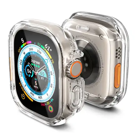 Spigen kryt Ultra Hybrid pre Apple Watch Ultra - Crystal Clear