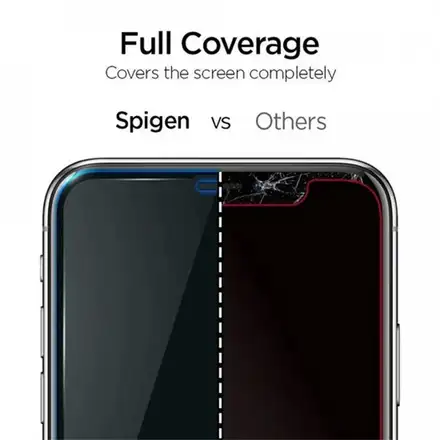 Spigen ochranné sklo GLAS.tR AlignMaster pre iPhone 11 Pro Max - Black Frame